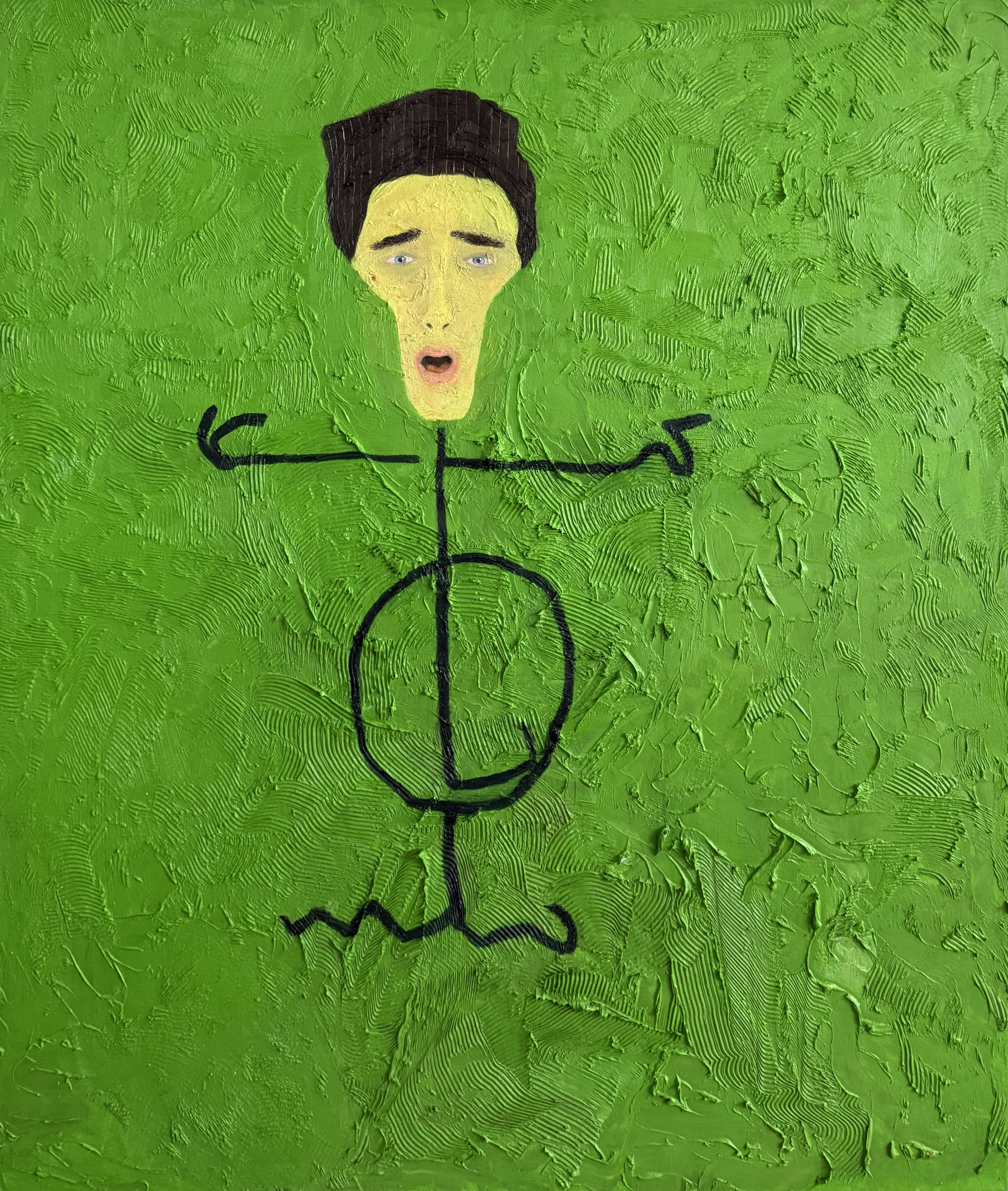 Long Story Short - Oil painting by Piero Montezaro, 2025